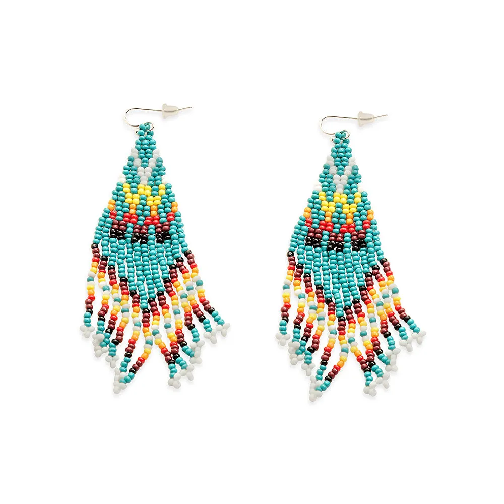 Thunderbird Wings Beaded Earrings sold by Myra Bag
