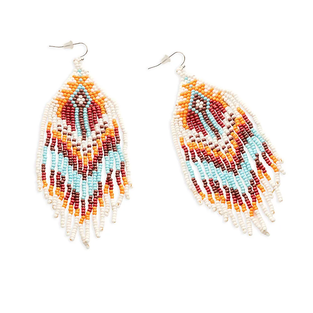 Feather Canyon Beaded Earrings sold by Myra Bag product image thumbnail 2