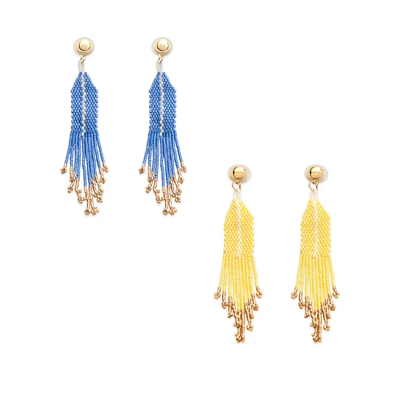 Seaside Dreams Beaded Earrings Variant Combo sold by Myra Bag