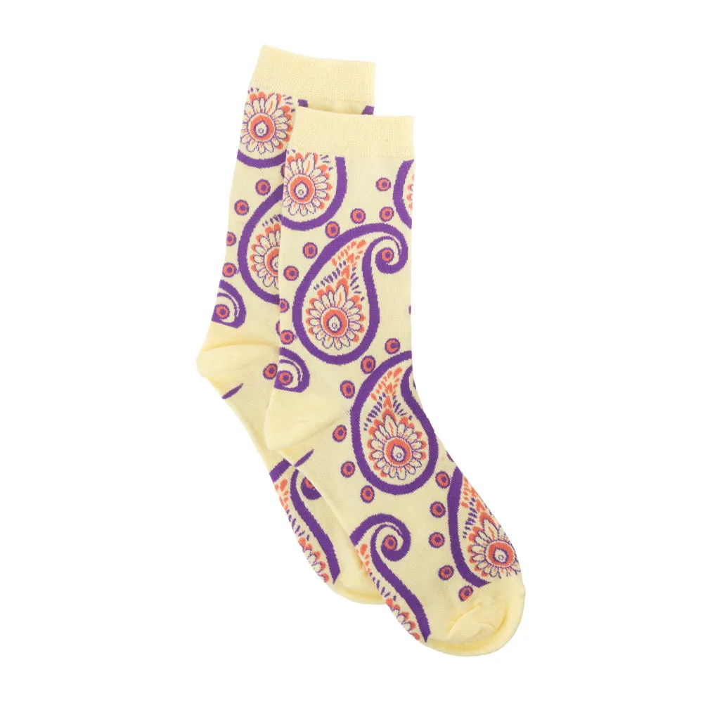 Sunshine Swirl Suzie Socks In Cream sold by Myra Bag product image thumbnail 4