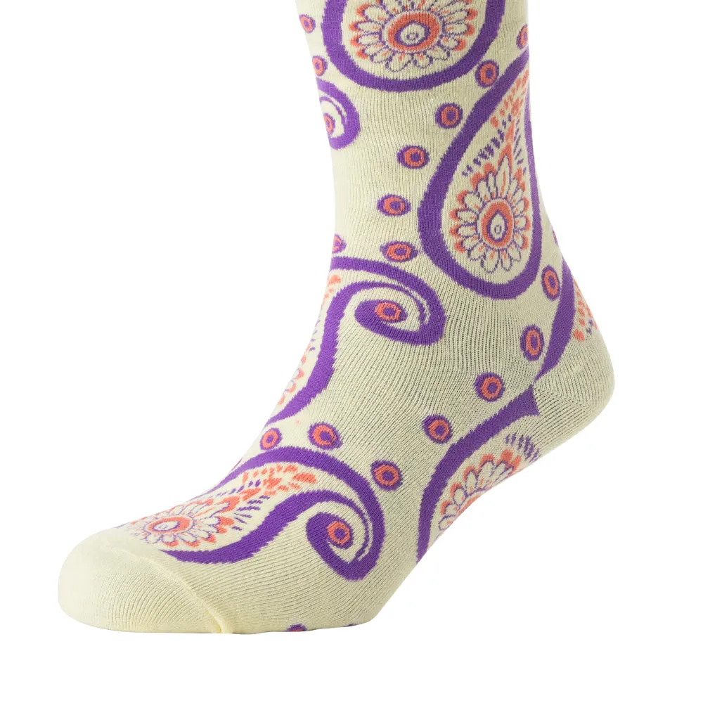 Sunshine Swirl Suzie Socks In Cream sold by Myra Bag product image thumbnail 2