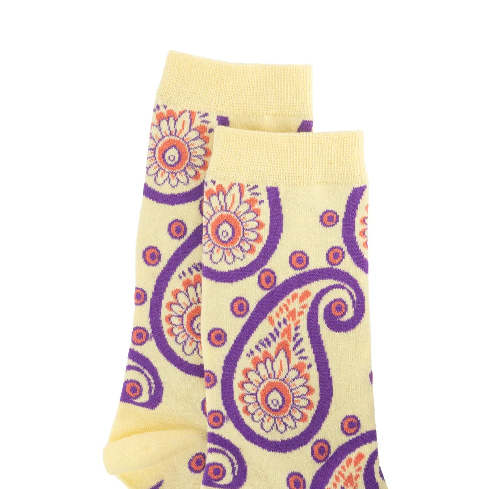 Sunshine Swirl Suzie Socks In Cream sold by Myra Bag product image thumbnail 5