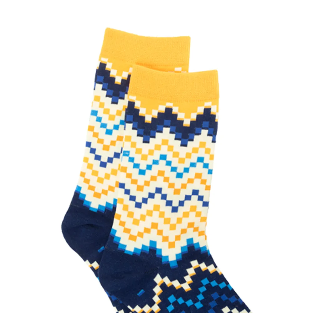 Jade Valley Pixie Socks In Blue & Yellow sold by Myra Bag product image thumbnail 5
