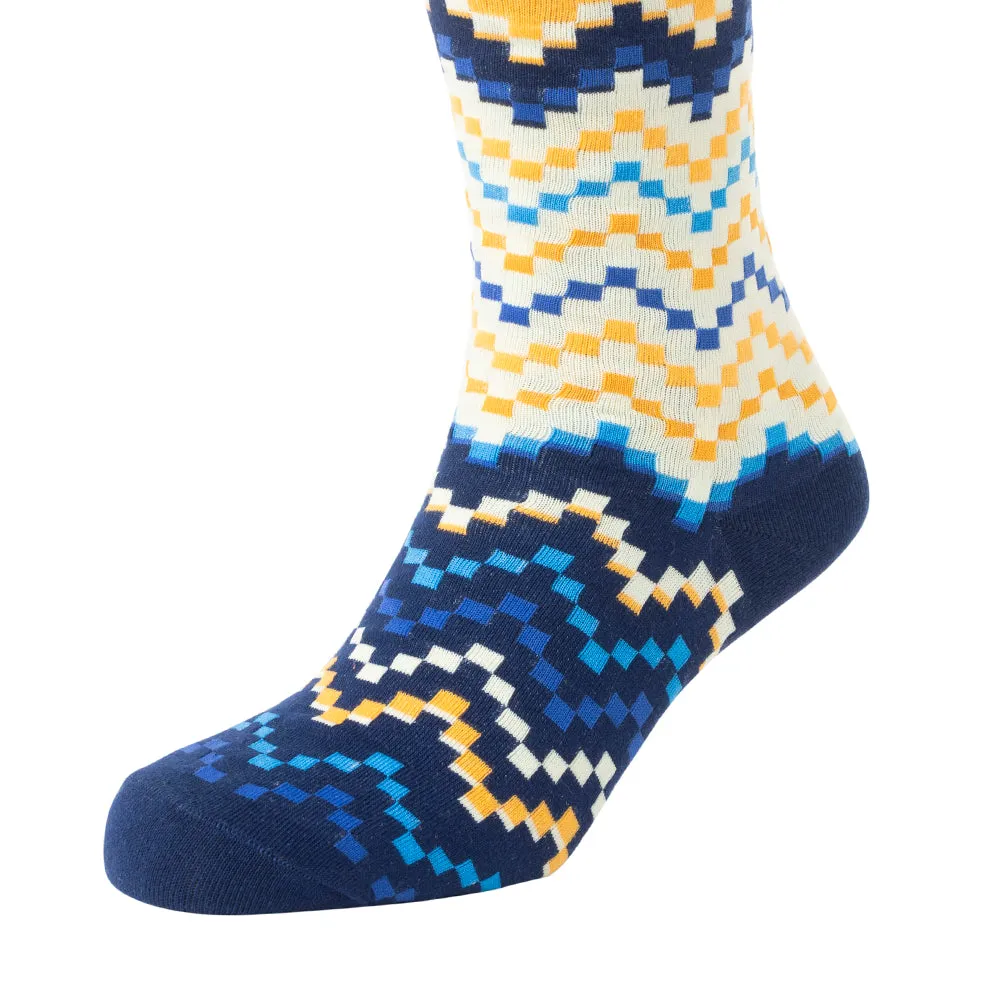 Jade Valley Pixie Socks In Blue & Yellow sold by Myra Bag product image thumbnail 2