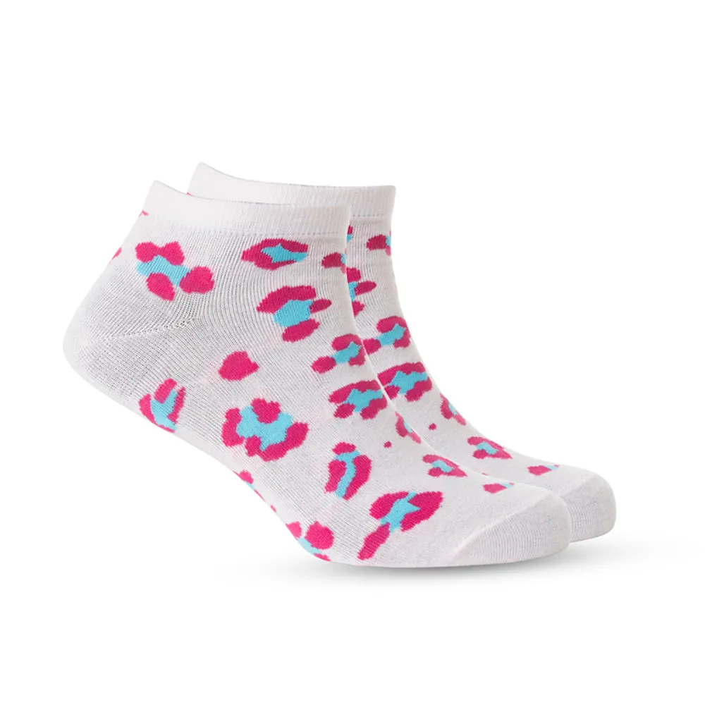Candy Leopard Lacy Ankle Socks In Light Pink sold by Myra Bag product image thumbnail 3