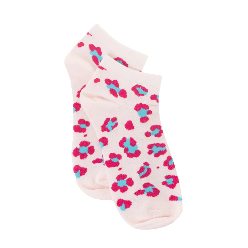 Candy Leopard Lacy Ankle Socks In Light Pink sold by Myra Bag product image thumbnail 4