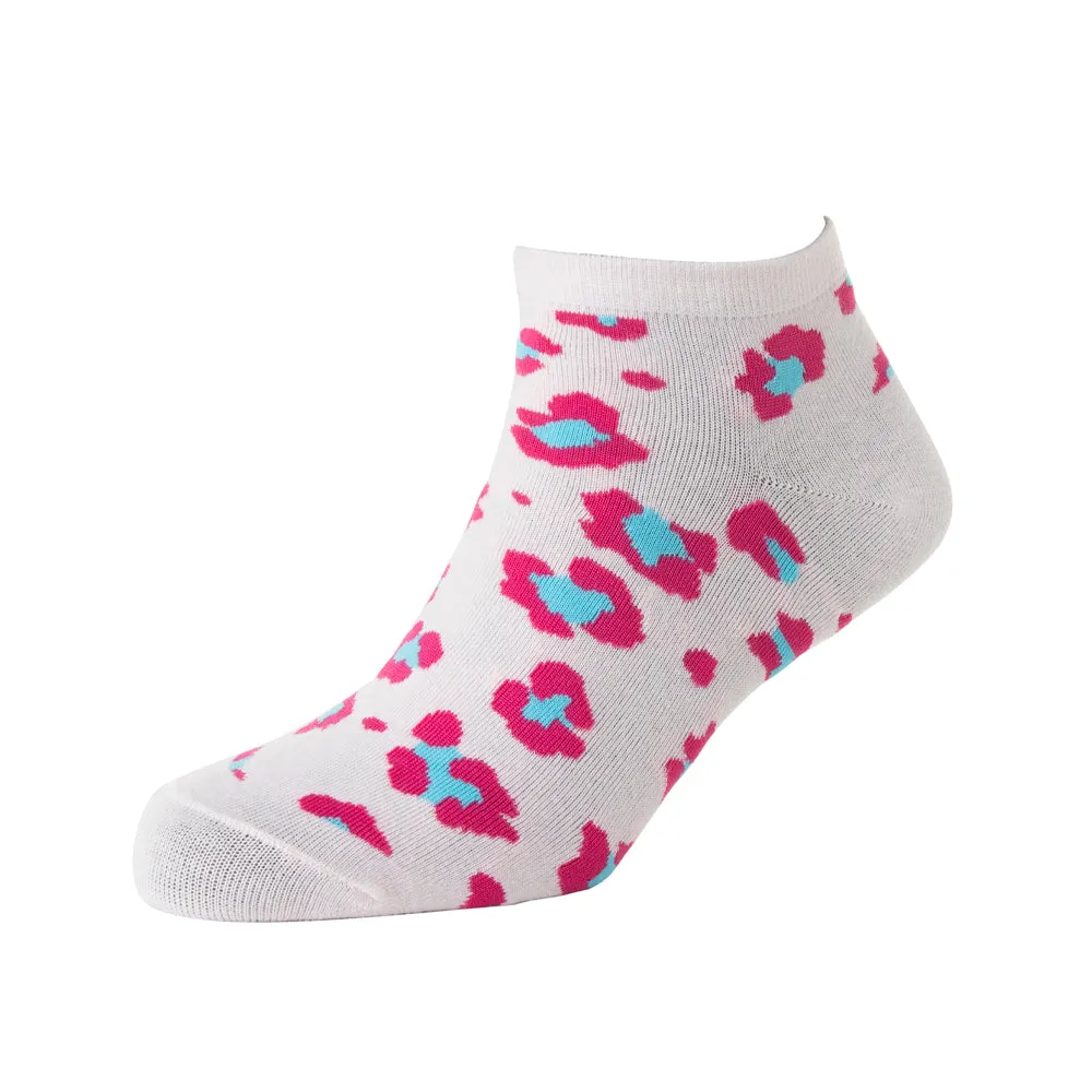 Candy Leopard Lacy Ankle Socks In Light Pink sold by Myra Bag product image thumbnail 2