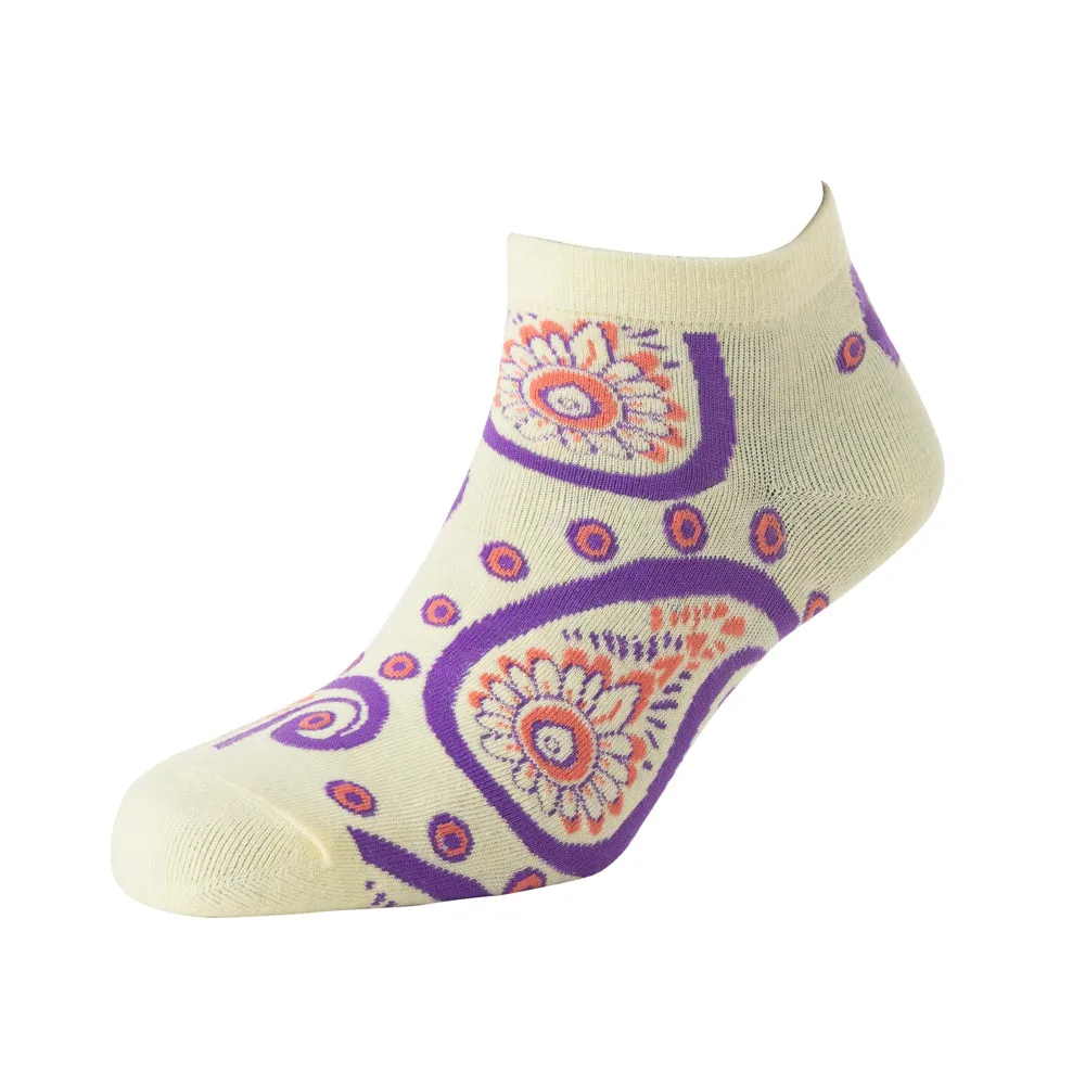 Sunshine Swirl Suzie Ankle Socks In Cream sold by Myra Bag product image thumbnail 2