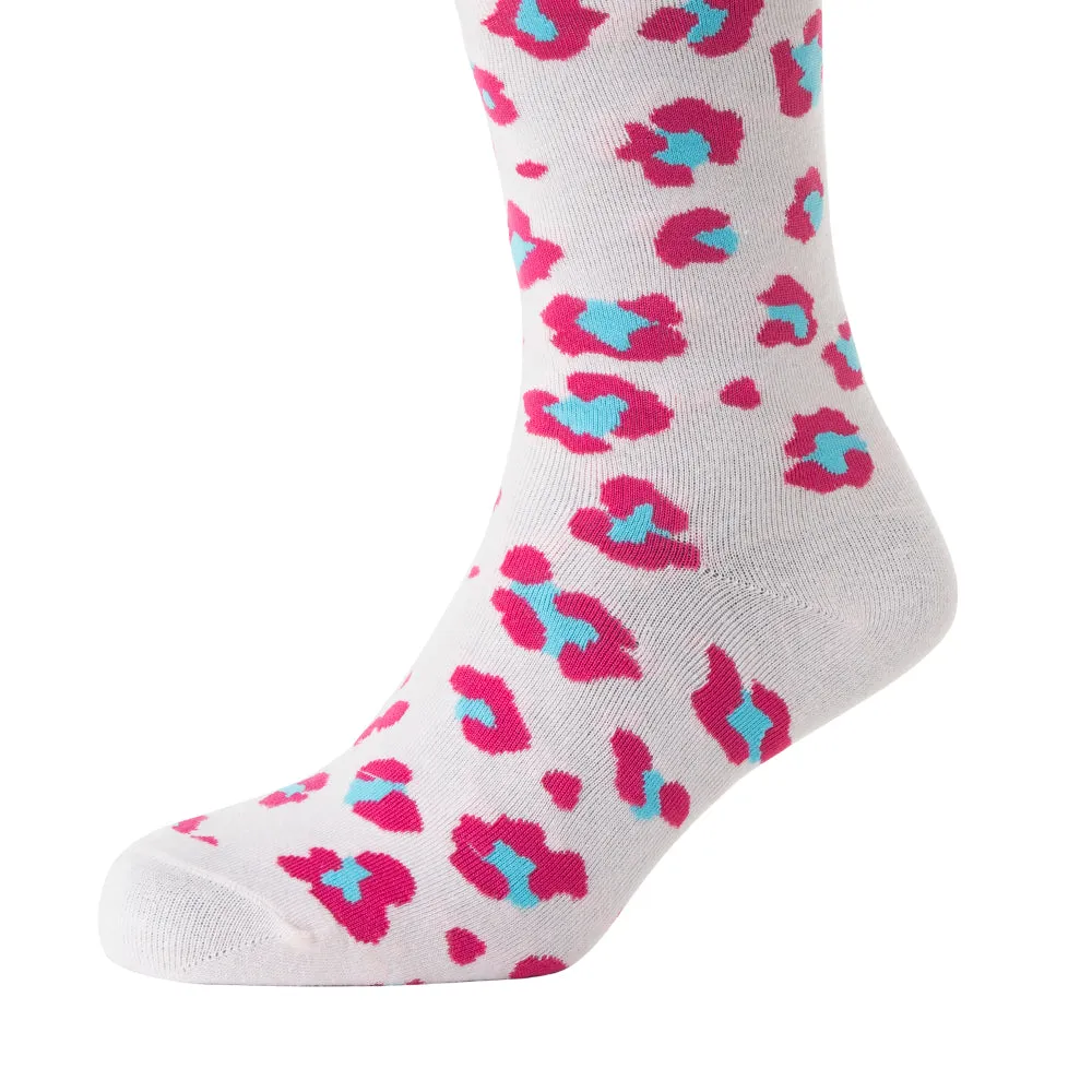 Candy Leopard Lacy Socks In Light Pink sold by Myra Bag product image thumbnail 2
