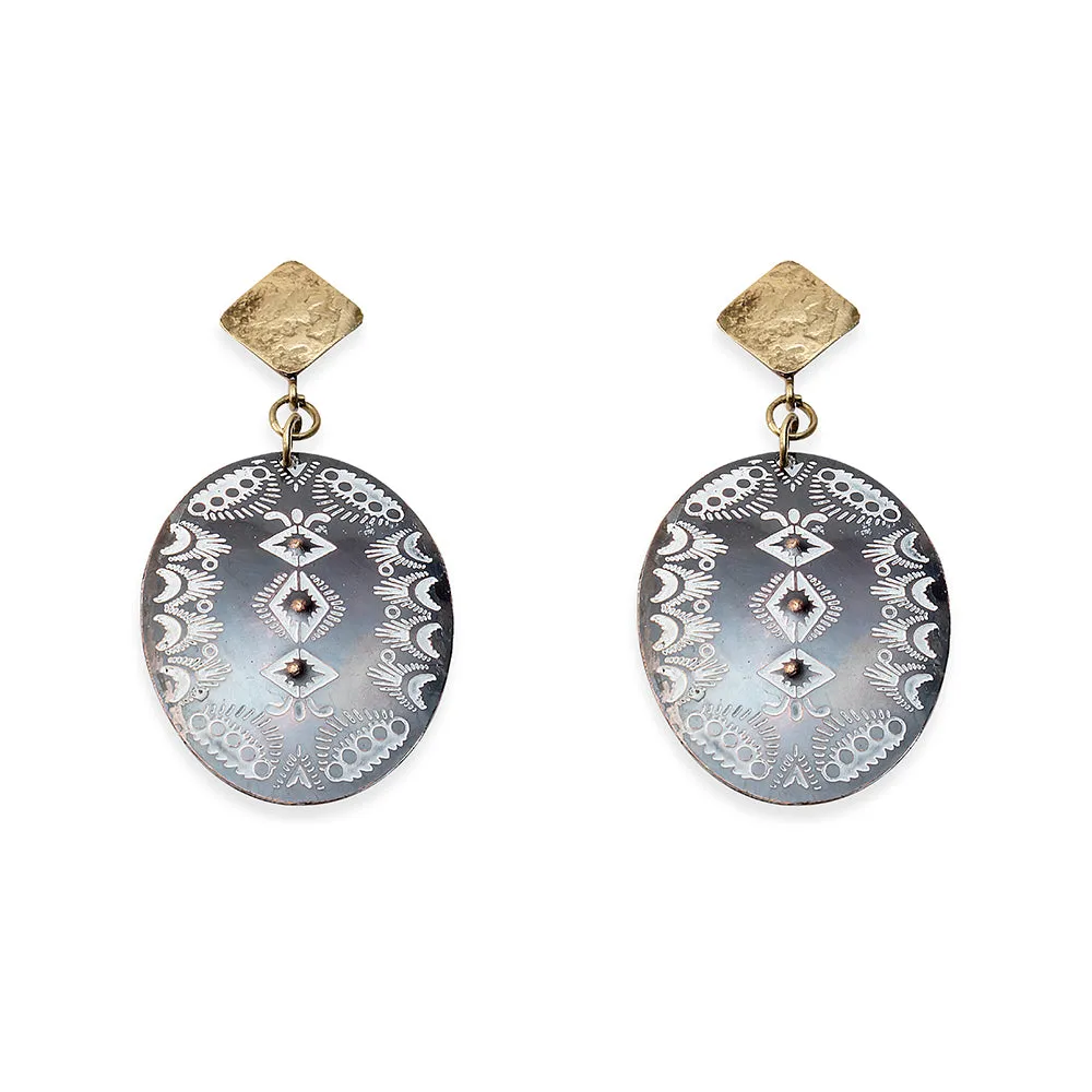 Ridge Nightfall Earrings sold by Myra Bag