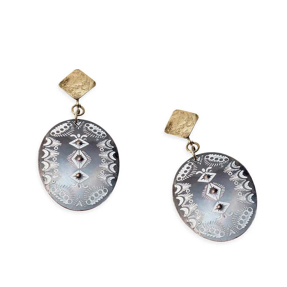 Ridge Nightfall Earrings sold by Myra Bag product image thumbnail 2