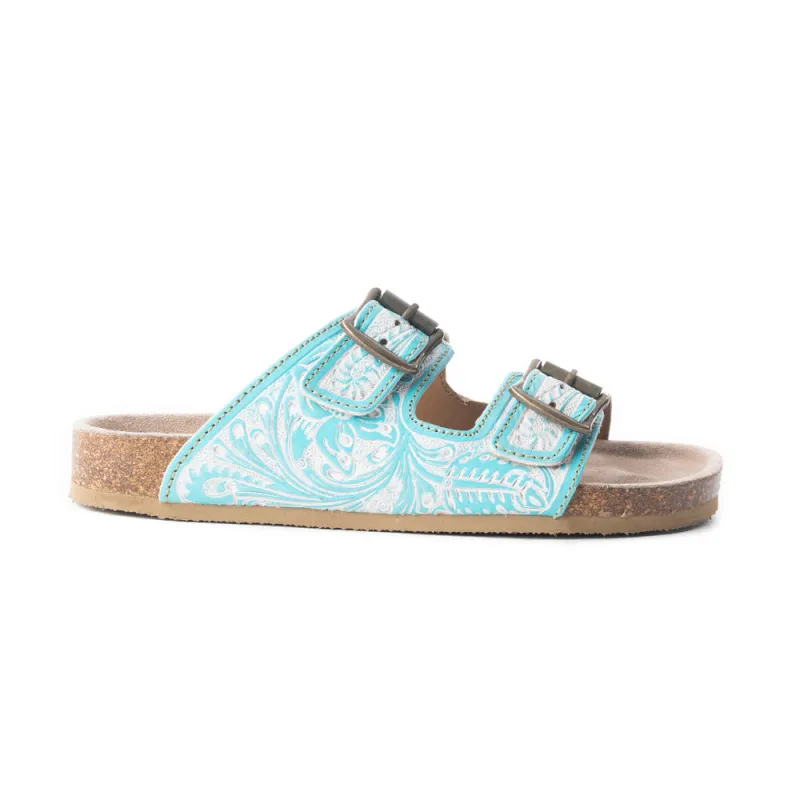 Turquoise Trail Birks In Turquoise & White sold by Myra Bag