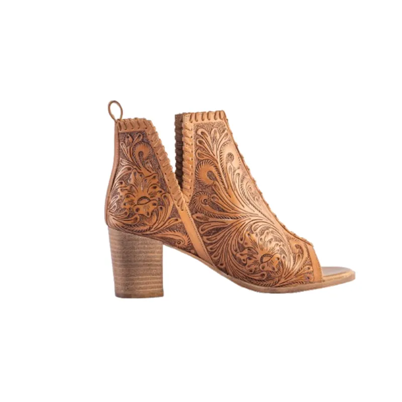 Persimmonee Booties In Brown sold by Myra Bag