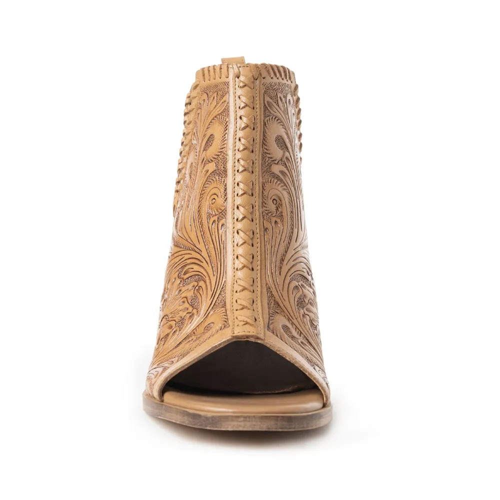 Persimmonee Booties In Natural sold by Myra Bag product image thumbnail 4