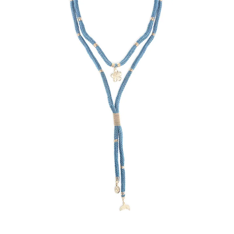 Seaside Melody Lariat Necklace sold by Myra Bag