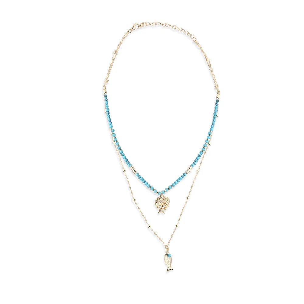 Lagoon Layers Necklace sold by Myra Bag product image thumbnail 2