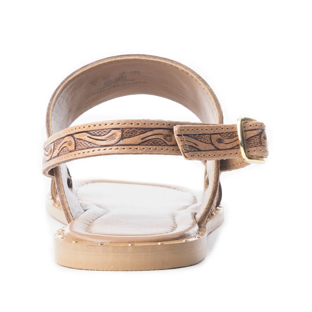 Wildlfower Wanderer Sandals In Natural sold by Myra Bag product image thumbnail 5