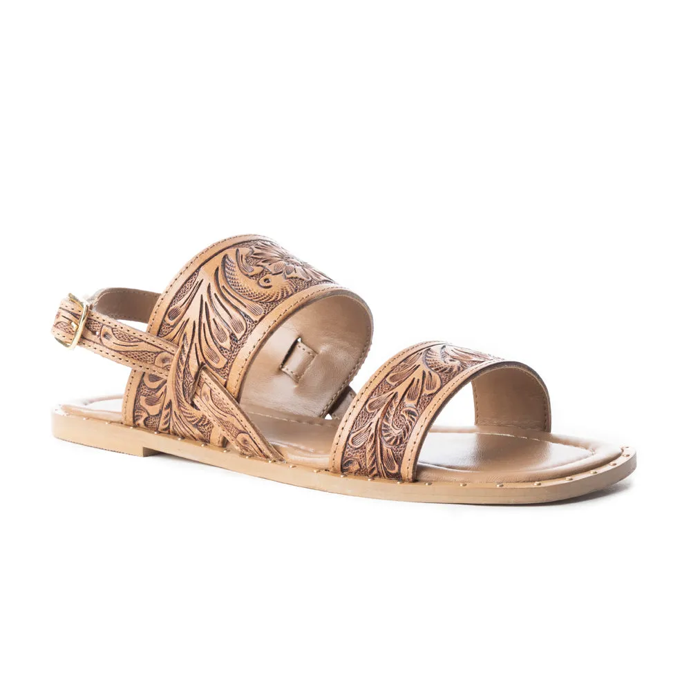 Wildlfower Wanderer Sandals In Natural sold by Myra Bag product image thumbnail 2