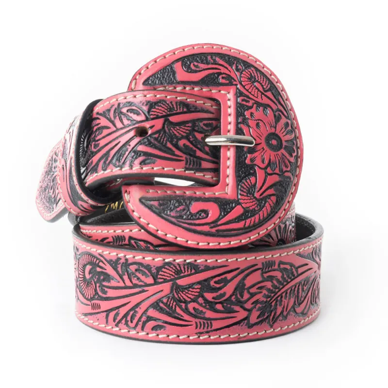 Talon High Desert Women's Belt In Red sold by Myra Bag