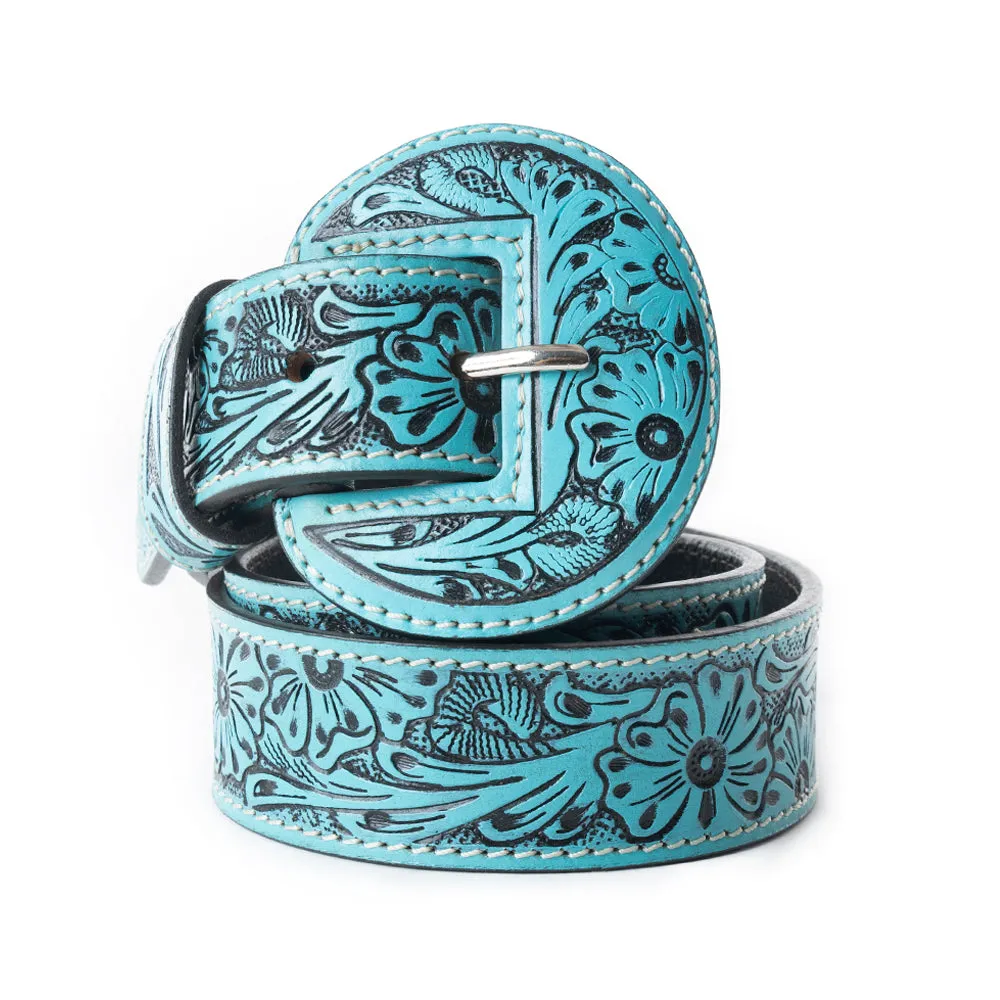Talon High Desert Women's Belt In Turquoise sold by Myra Bag