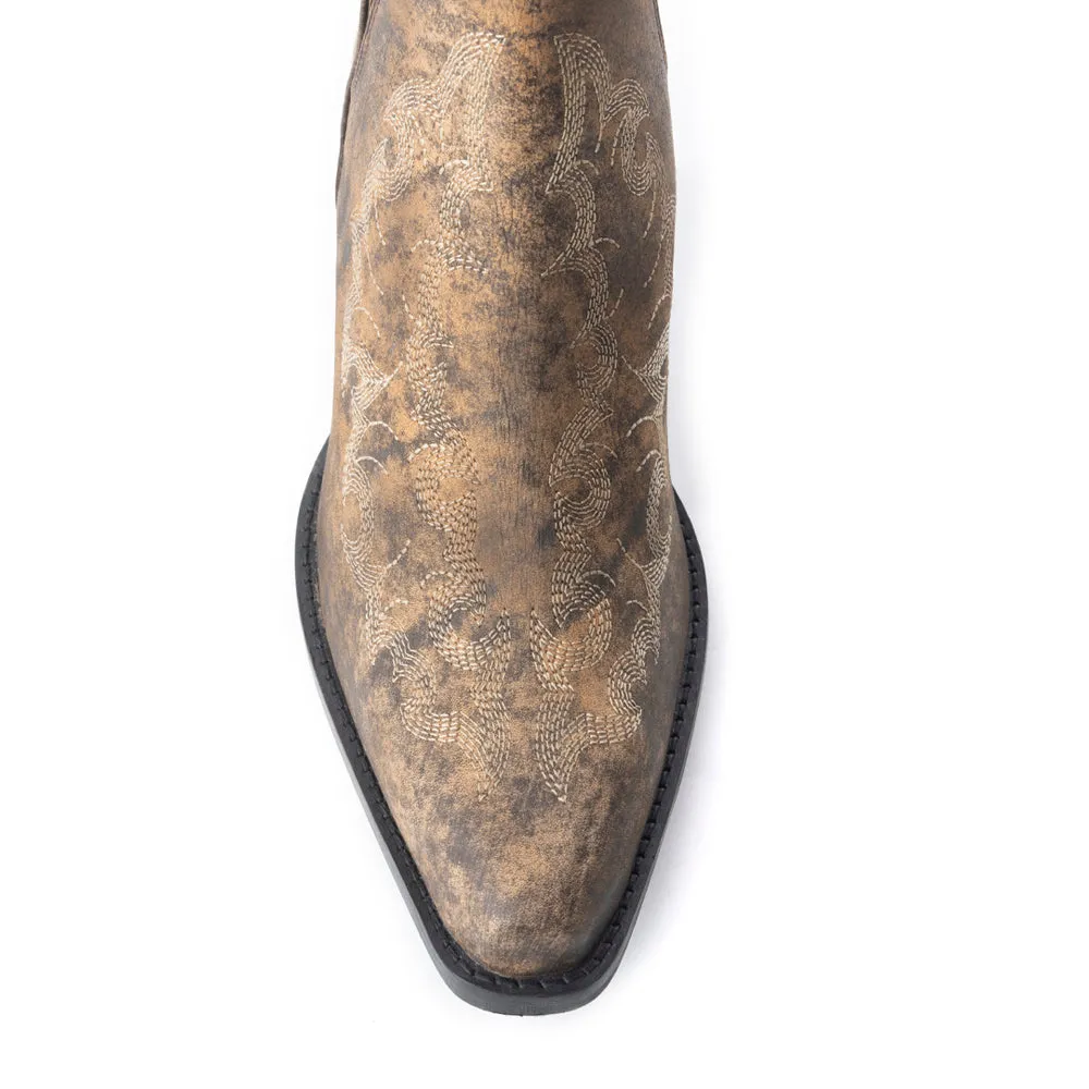 Moonlight on the Mesa Booties In Crackle Brown sold by Myra Bag product image thumbnail 5