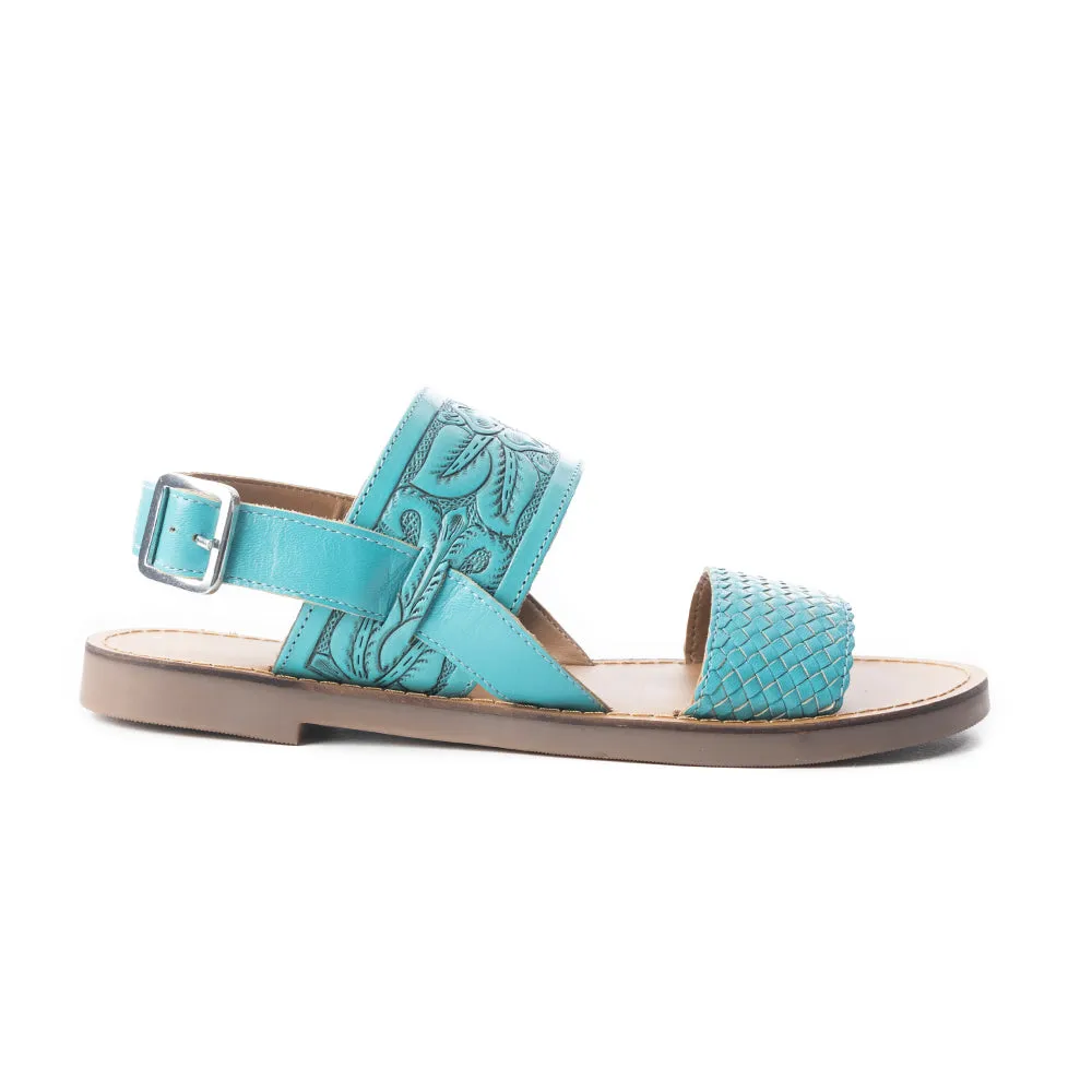 Eagle Flight Sandals In Turquoise sold by Myra Bag