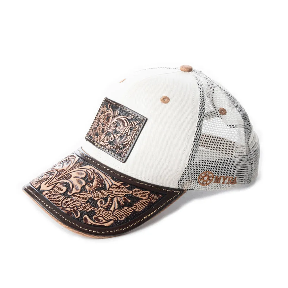 Jenson Hill Cap In Brown & Off White sold by Myra Bag product image thumbnail 2