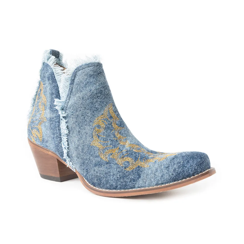 Trail Runner Booties In Denim Blue sold by Myra Bag product image thumbnail 2