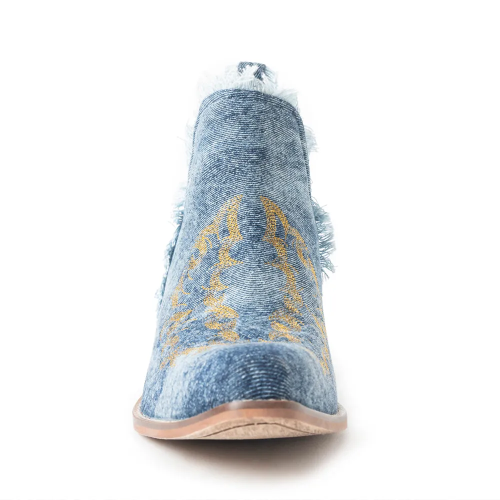 Trail Runner Booties In Denim Blue sold by Myra Bag product image thumbnail 3