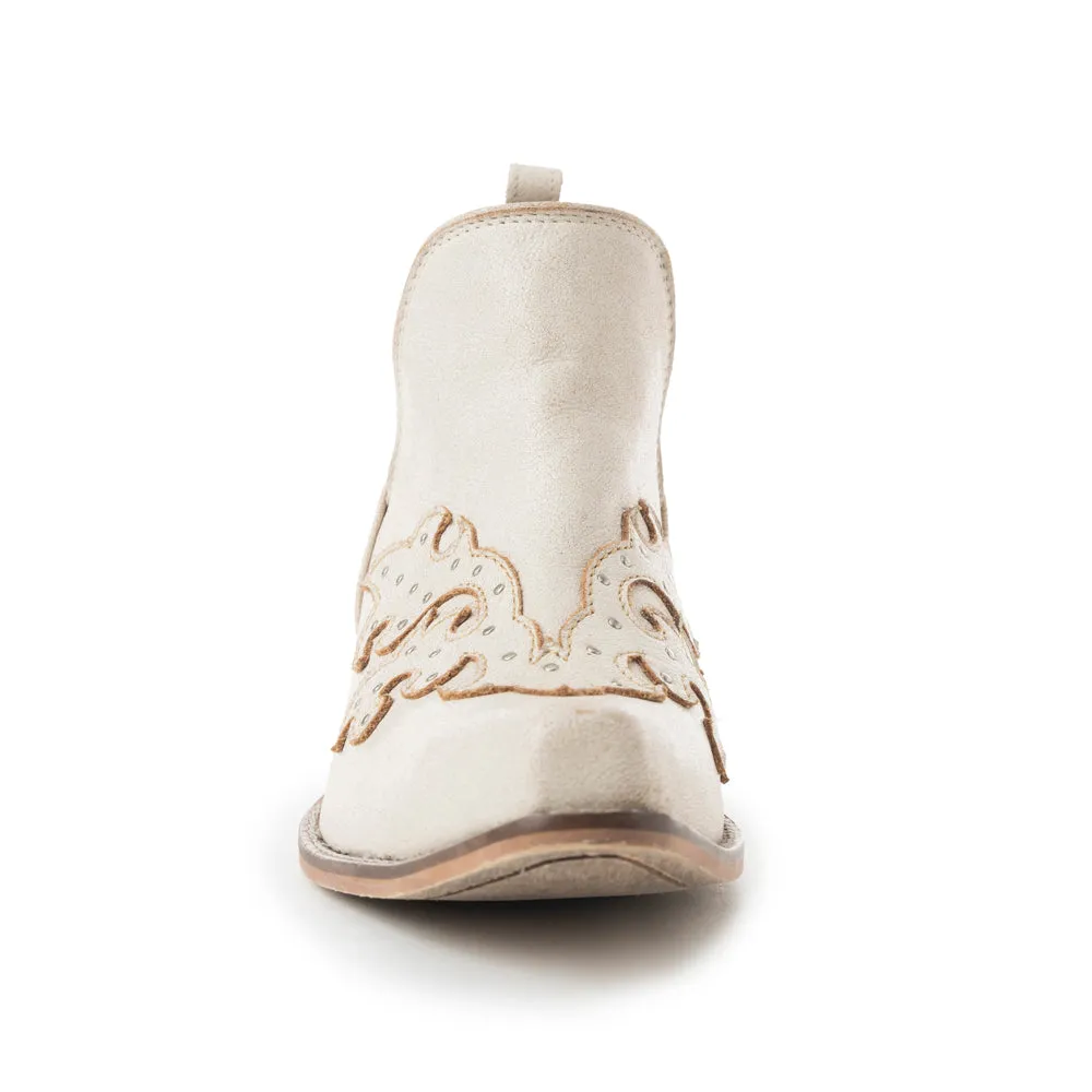 Twin Forks Booties In Crackle White sold by Myra Bag product image thumbnail 3