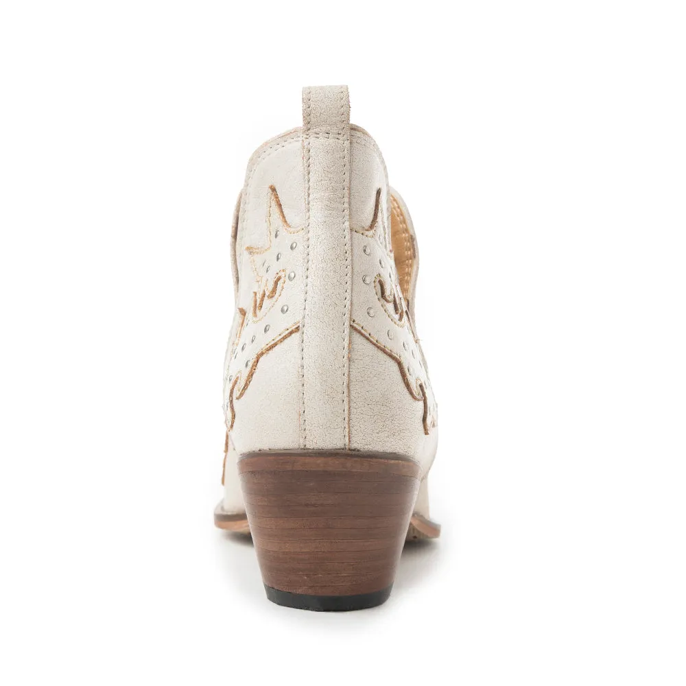 Twin Forks Booties In Crackle White sold by Myra Bag product image thumbnail 4