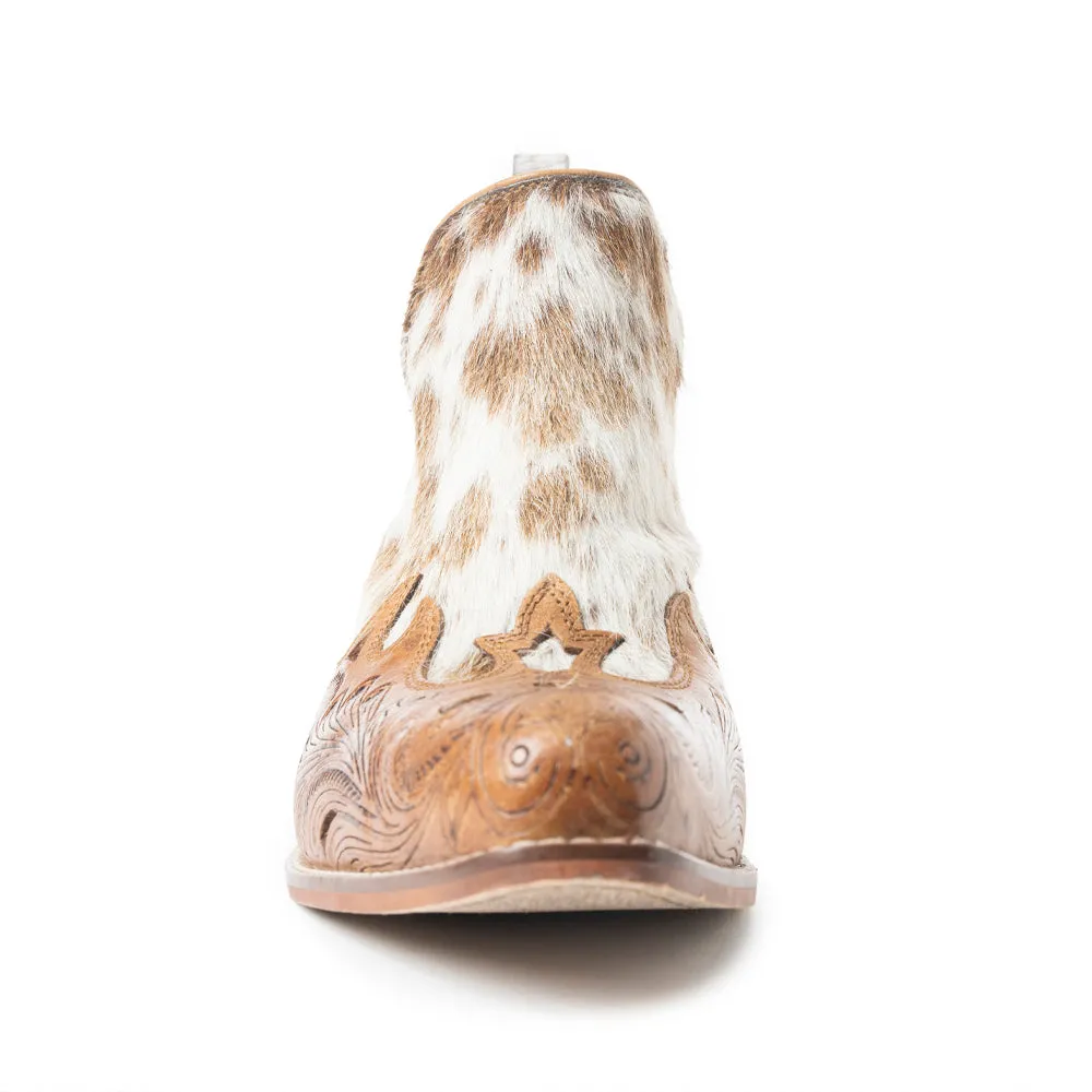 Rosa Canyon Booties In Brown & White sold by Myra Bag product image thumbnail 3