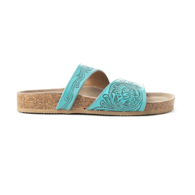 Westward Wind Sandals In Turquoise sold by Myra Bag
