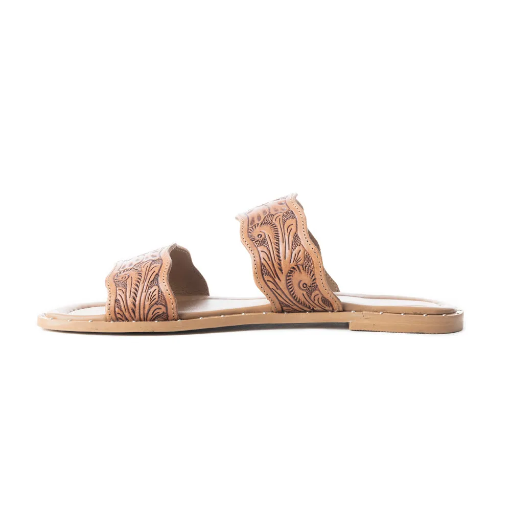 Santa Fe Daisy Slides In Brown sold by Myra Bag product image thumbnail 4