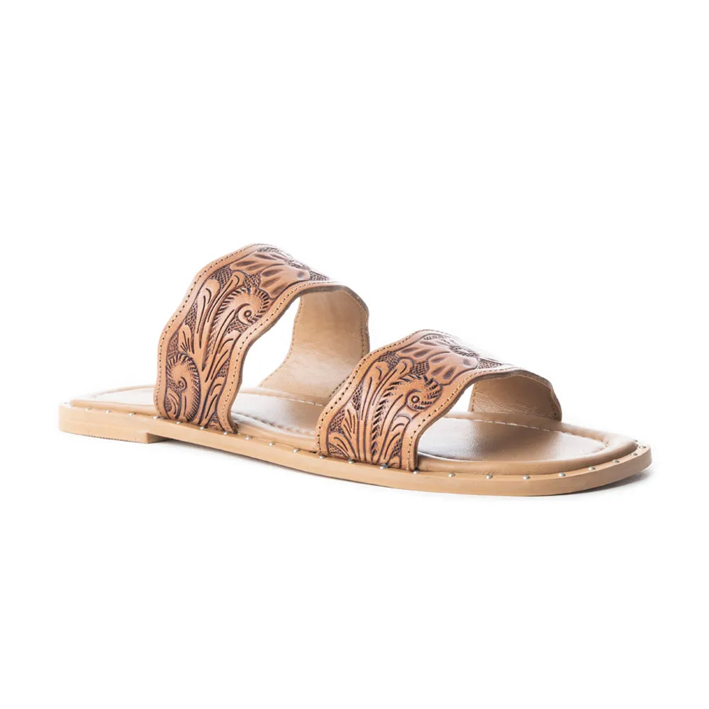 Santa Fe Daisy Slides In Brown sold by Myra Bag product image thumbnail 2