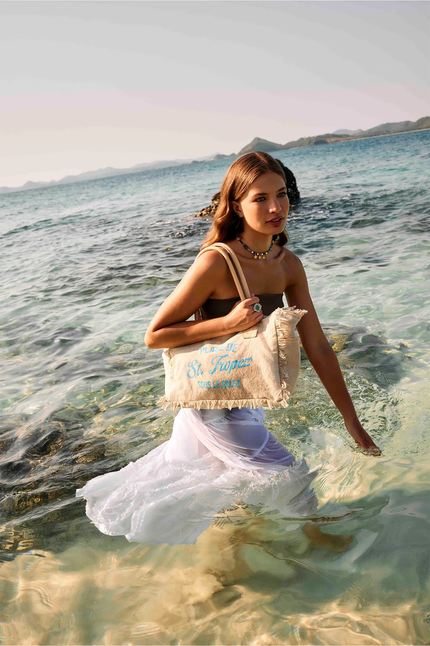 Saint Tropez Tote Bag In Sand sold by Myra Bag product image thumbnail 5