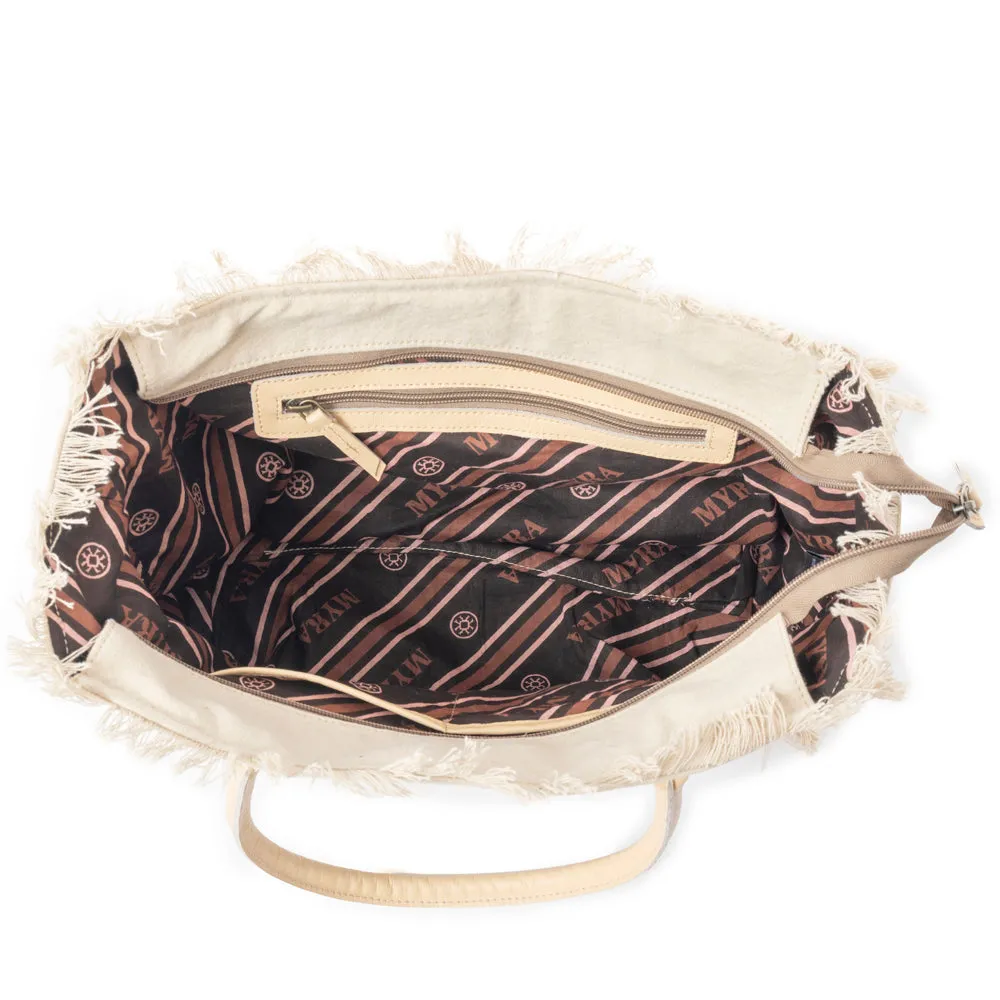 Saint Tropez Tote Bag In Sand sold by Myra Bag product image thumbnail 4