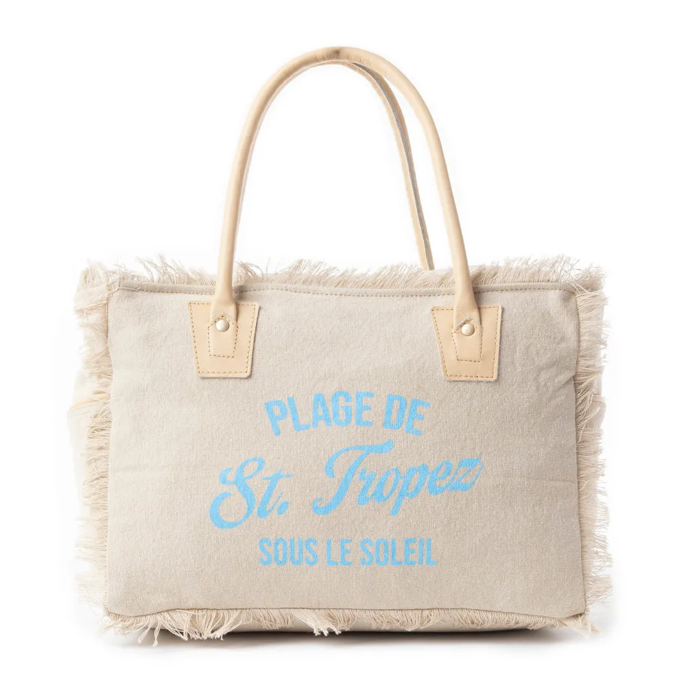 Saint Tropez Tote Bag In Sand sold by Myra Bag