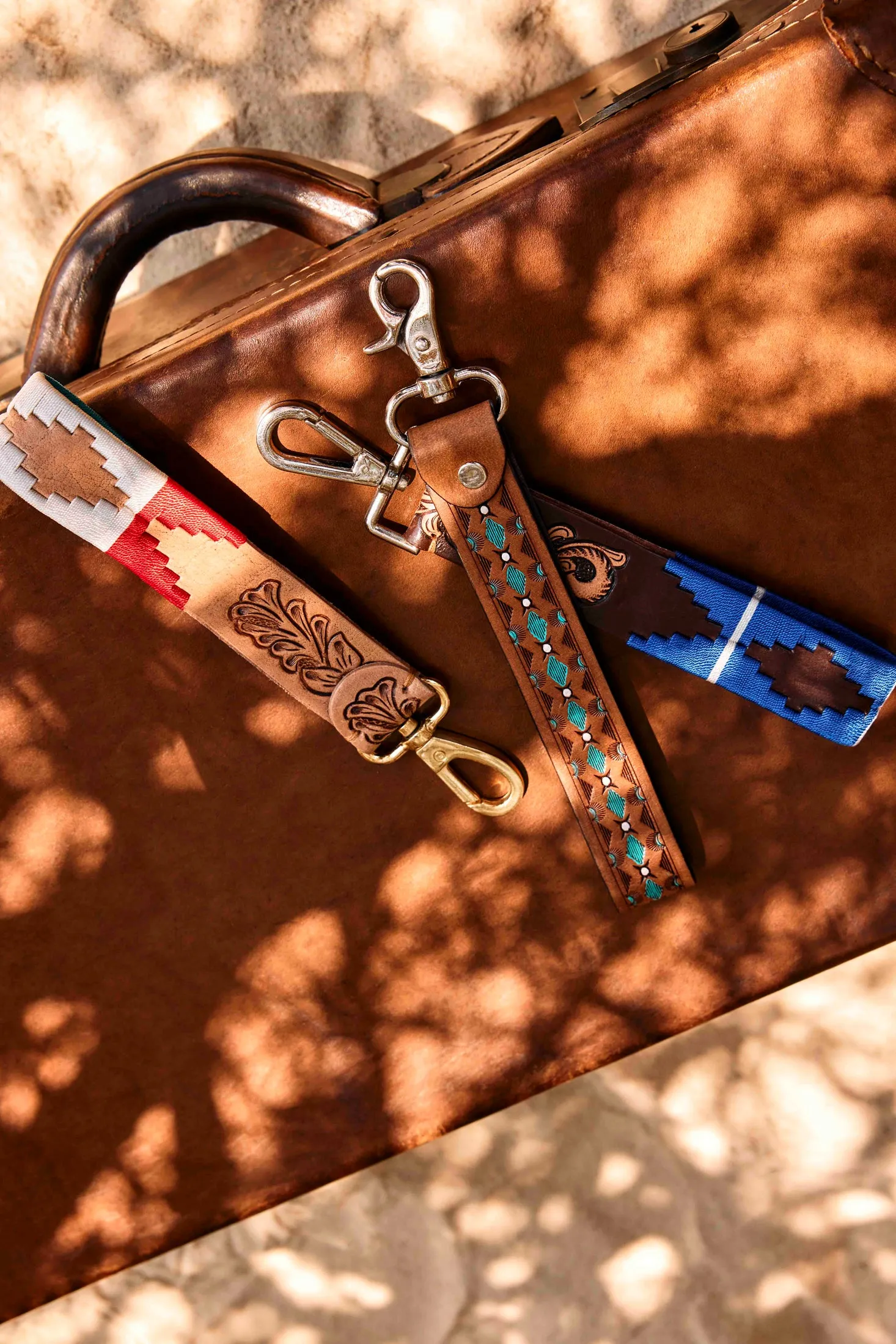 My Desert Dawn Key Fob In Blue & Brown sold by Myra Bag product image thumbnail 3