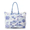 Saint Tropez Weekender Bag In Blue & White sold by Myra Bag