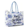 Saint Tropez Weekender Bag In Blue & White sold by Myra Bag