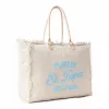 Saint Tropez Weekender Bag In Sand sold by Myra Bag
