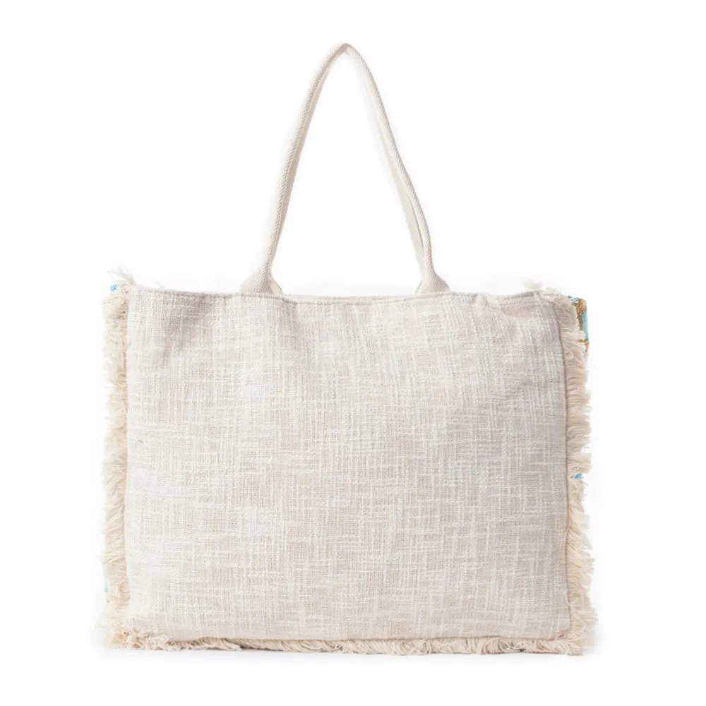 Sonoran Starlight Weekender Bag In Blue & White sold by Myra Bag product image thumbnail 3