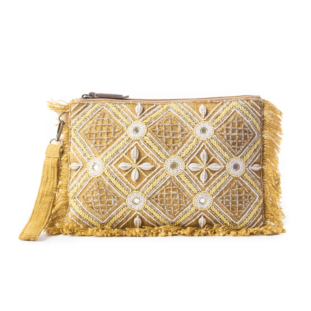 Desert Diamond Pouch In Brown sold by Myra Bag