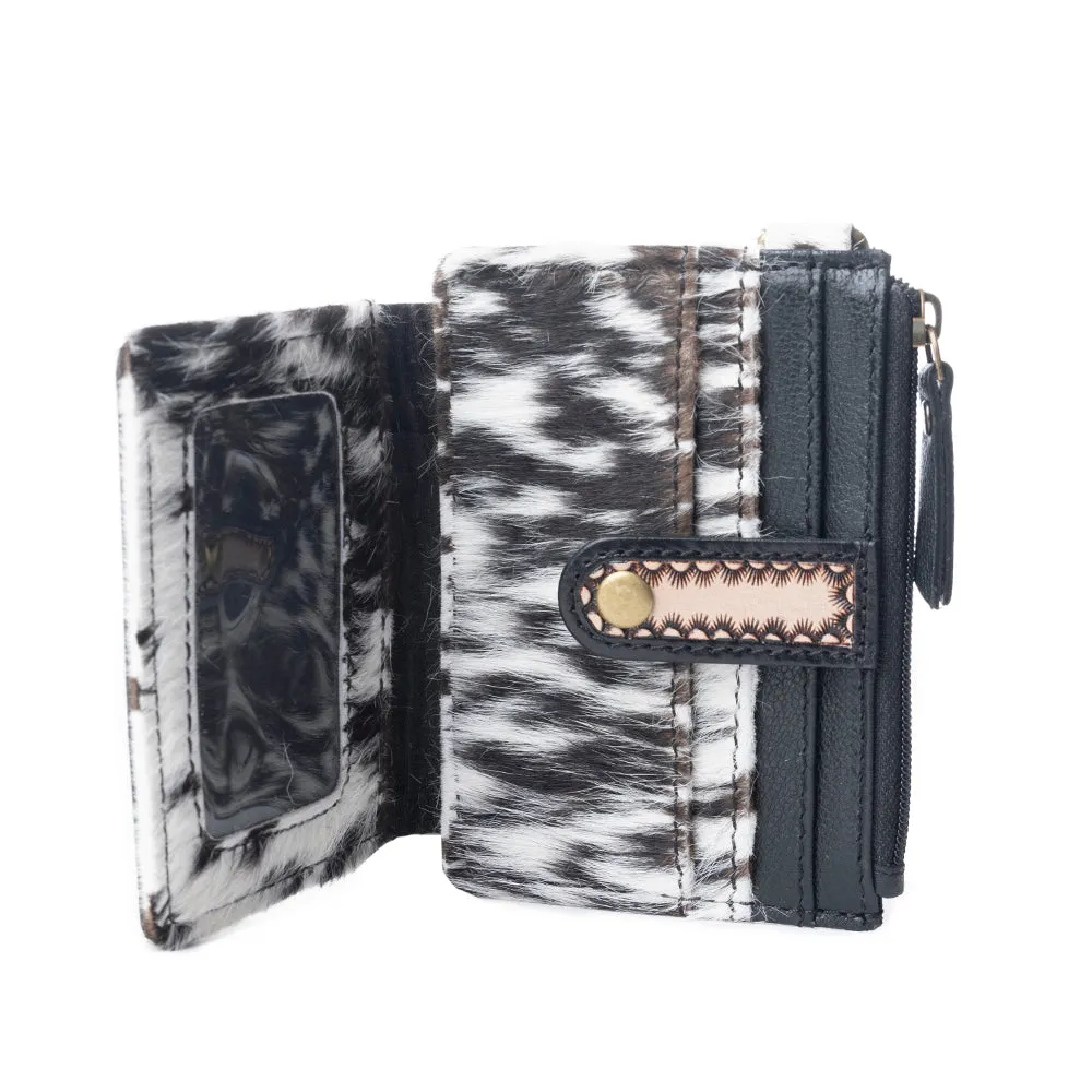 Wildflowers of the Prairie Credit Card Holder In Black & Brown sold by Myra Bag product image thumbnail 4