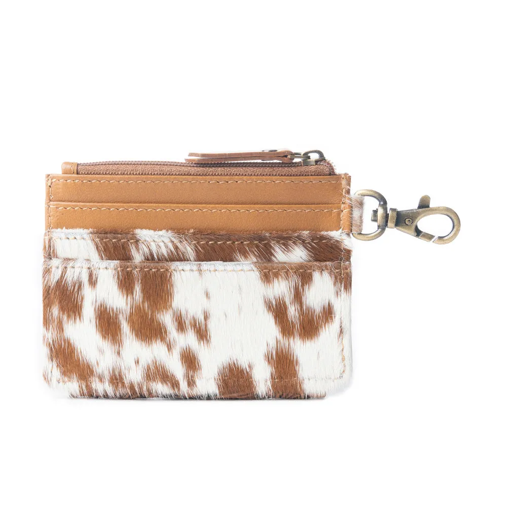 Wildflowers of the Prairie Credit Card Holder In Brown sold by Myra Bag product image thumbnail 3