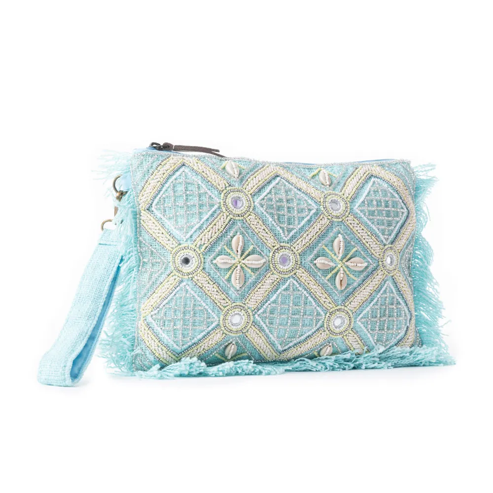 Desert Diamond Pouch In Blue sold by Myra Bag product image thumbnail 2