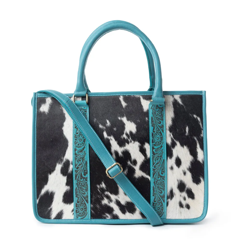 Antonia Trail Tote Bag In Black & White sold by Myra Bag