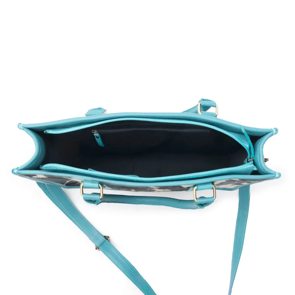 Antonia Trail Tote Bag In Black & White sold by Myra Bag product image thumbnail 4