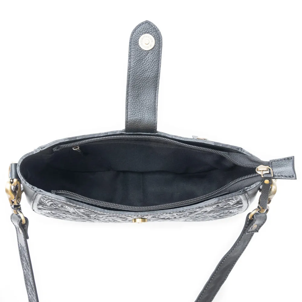 Wildflowers of the Prairie Bag In Black sold by Myra Bag product image thumbnail 5